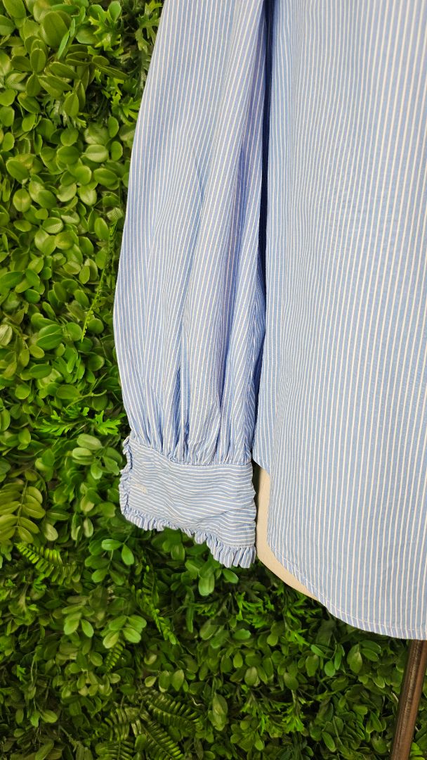 New Look Blue Stripe Top (10)
