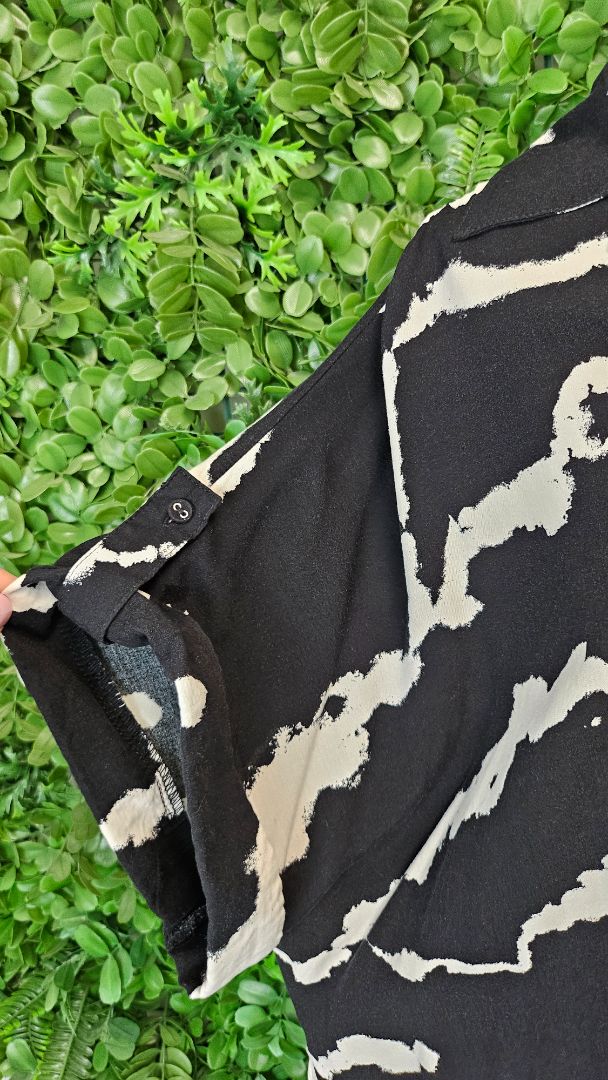 Willow Tree Black/White Shirt Dress (14-16)