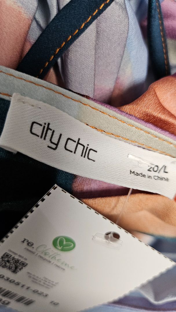 City Chic Mult Henley Pleat Dress (20)
