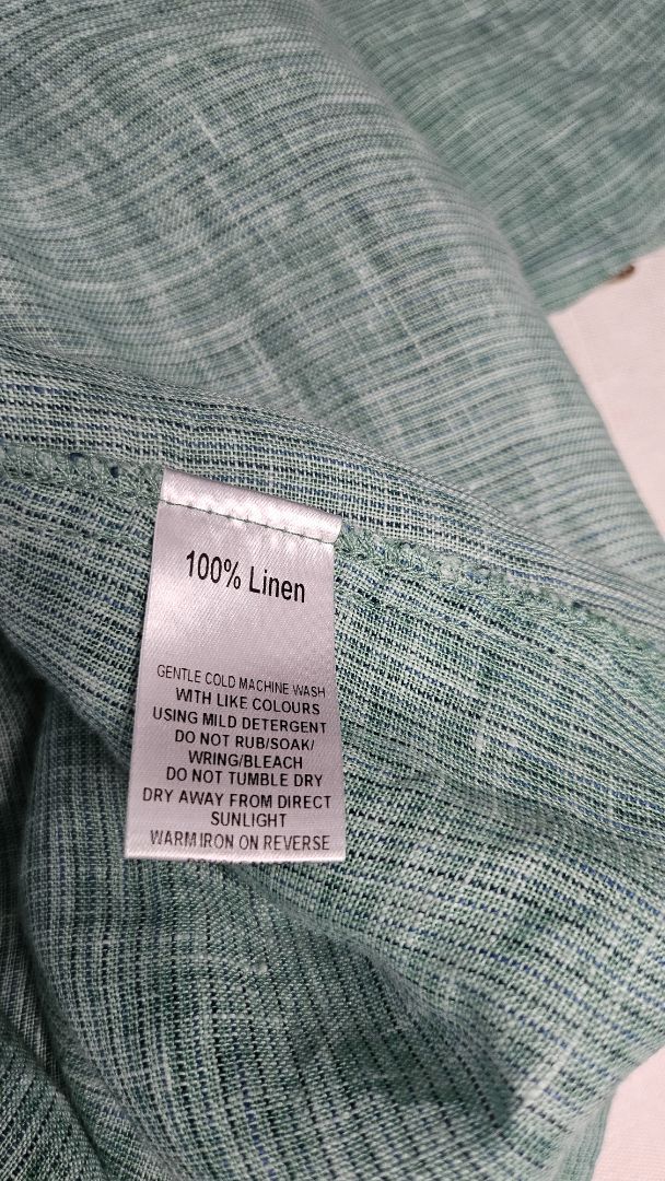 Madly Sweetly Green Linen Blouse (10)
