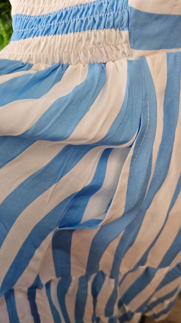 Shine On Stripe Tier Sun Dress (16-18)