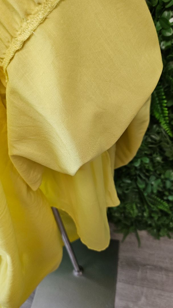 Witchery Yellow Tiered Dress (12)