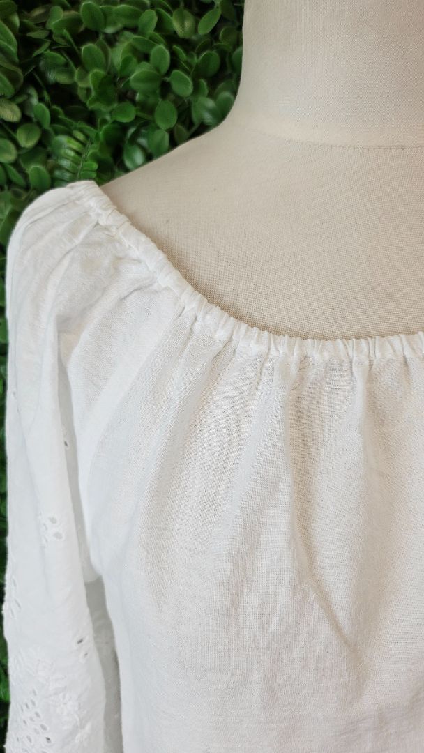 Redcurrent White Embroidered Top (12)