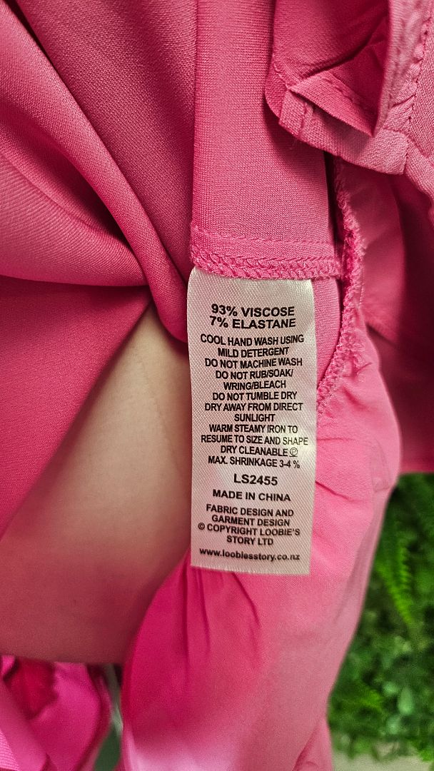 Loobies story Fushia Pink Frill Dress (10)