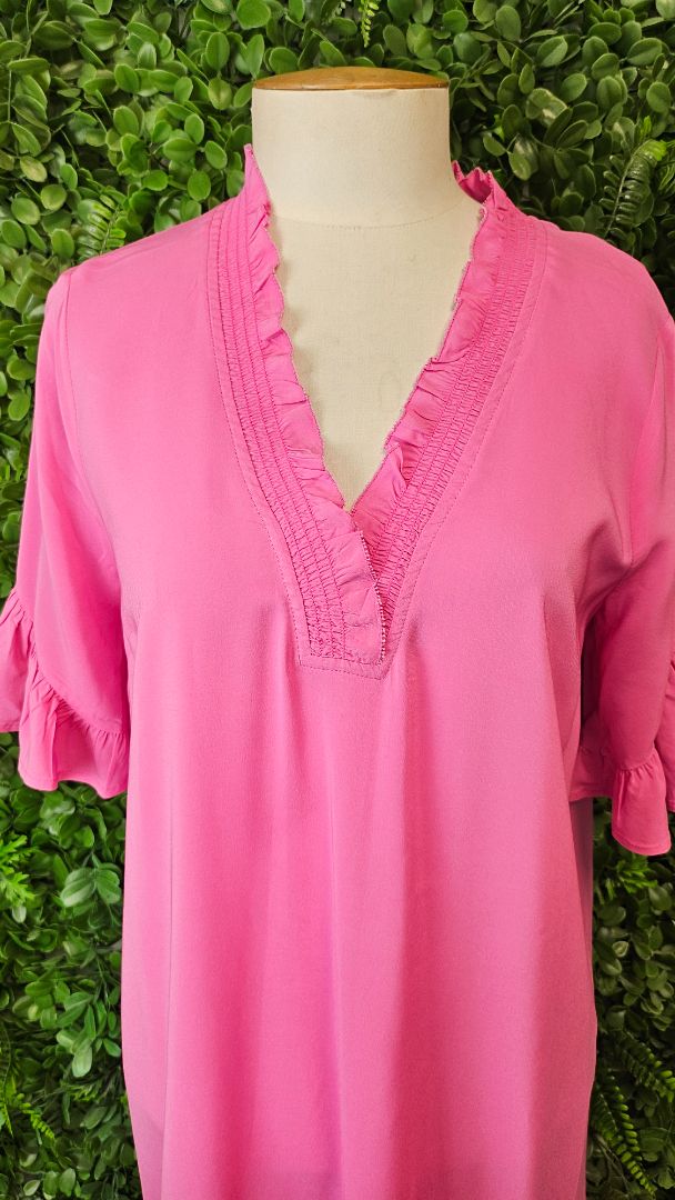 Loobies story Fushia Pink Frill Dress (10)