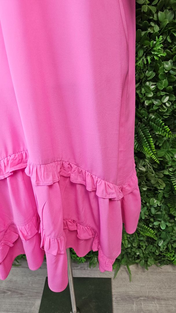 Loobies story Fushia Pink Frill Dress (10)