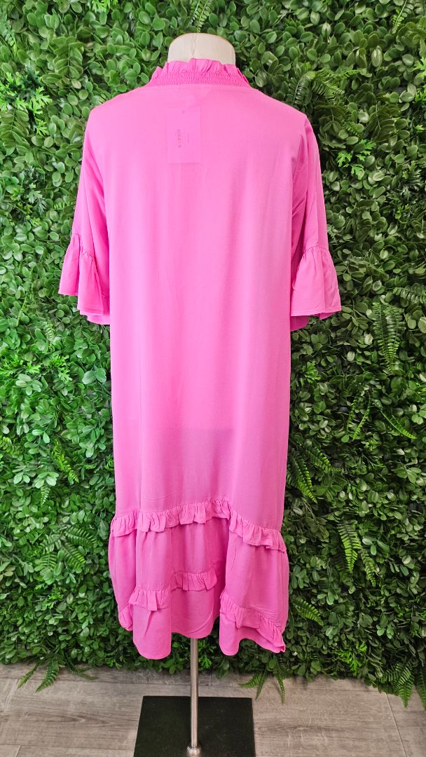 Loobies story Fushia Pink Frill Dress (10)