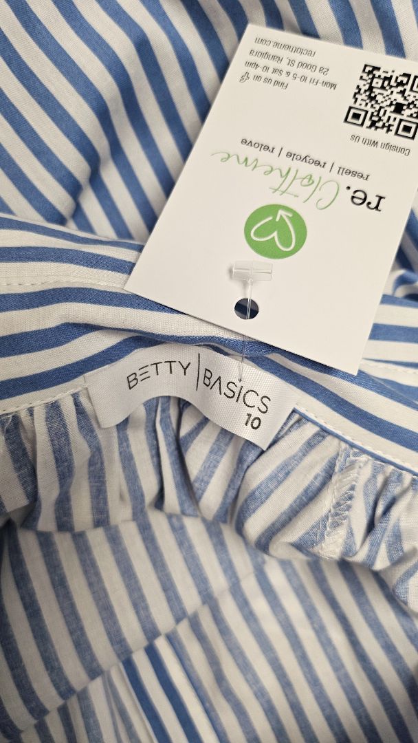 Betty Basics Striped Classic Shirt (10)