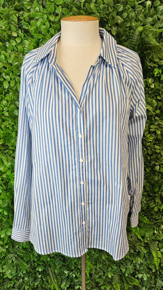 Betty Basics Striped Classic Shirt (10)