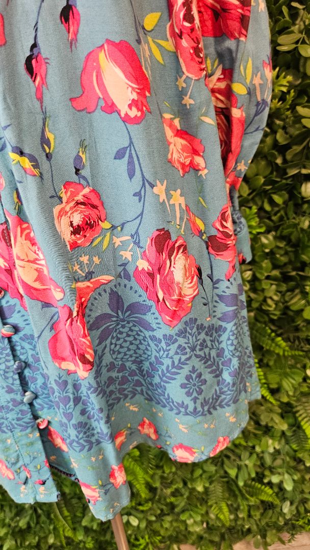 Luna Sky Floral Boho Blouse (10)