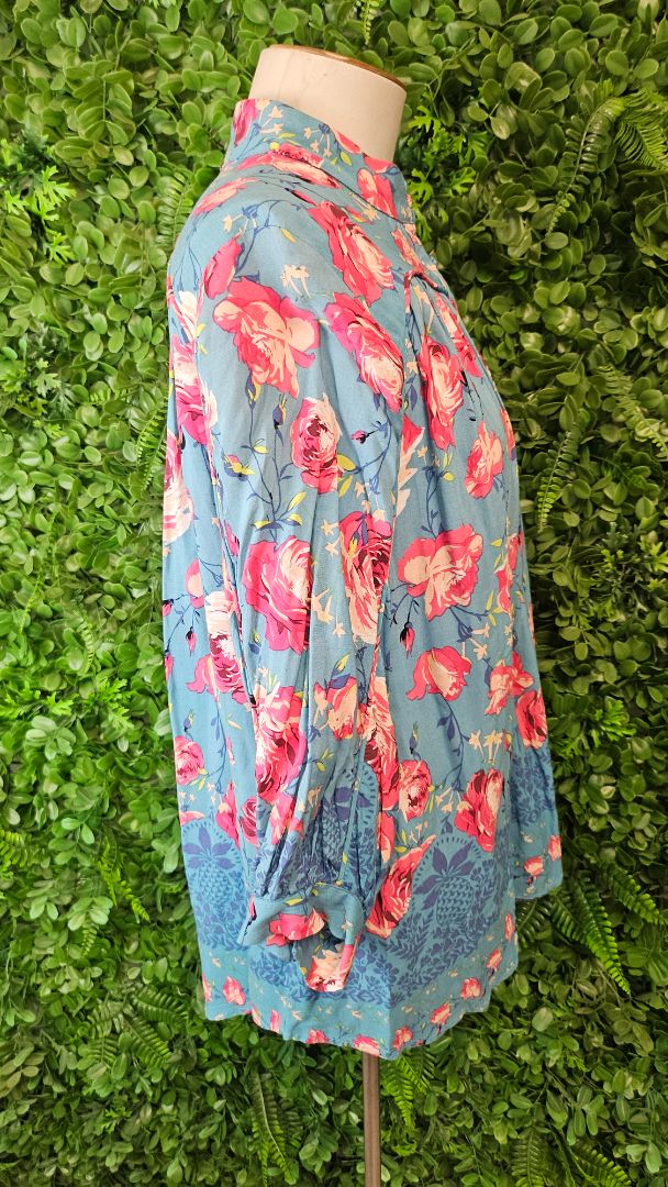 Luna Sky Floral Boho Blouse (10)