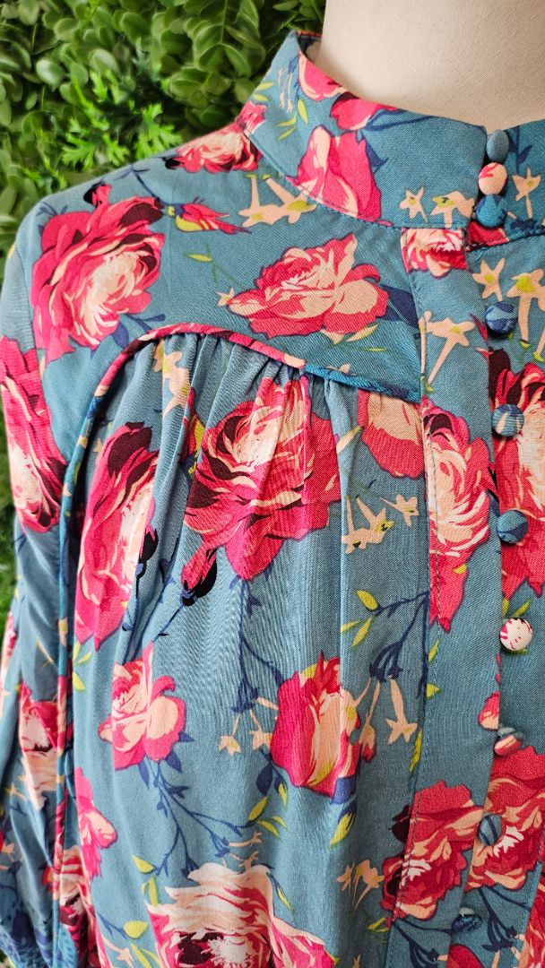 Luna Sky Floral Boho Blouse (10)