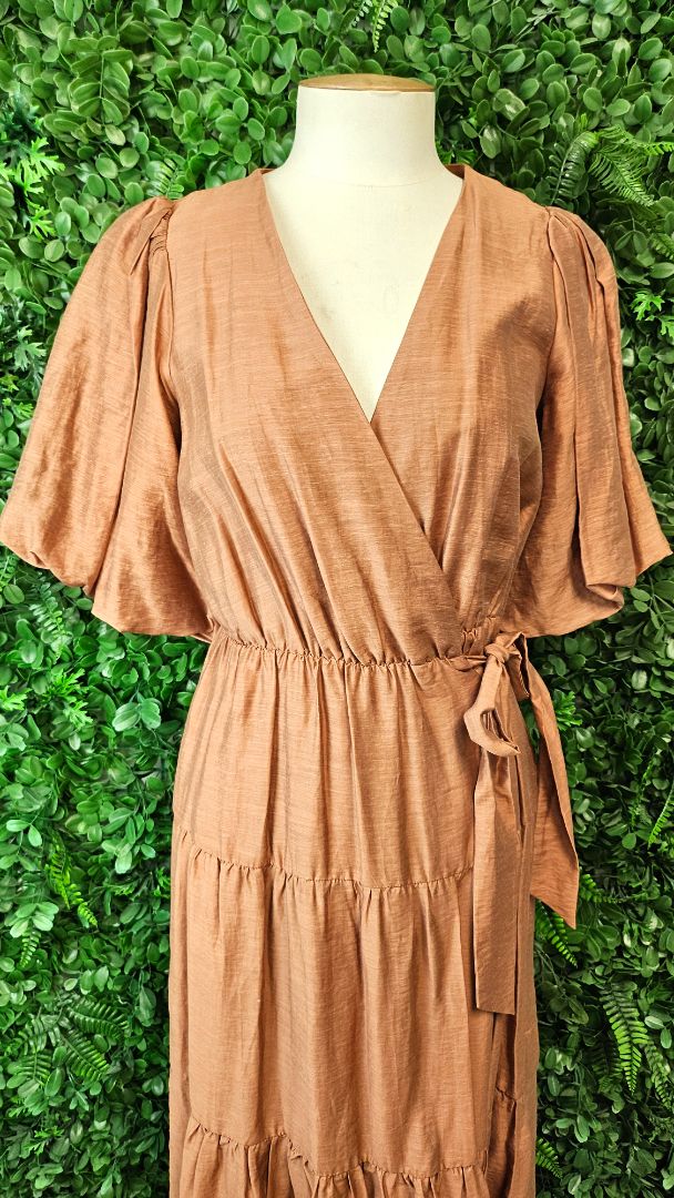 Esmaee Bronze Tiered Dress (8)