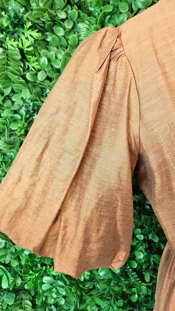 Esmaee Bronze Tiered Dress (8)