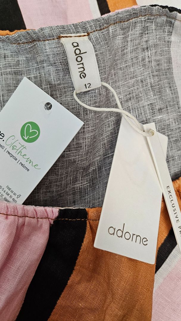Adorne Stripe Serena Top BNWT (12)
