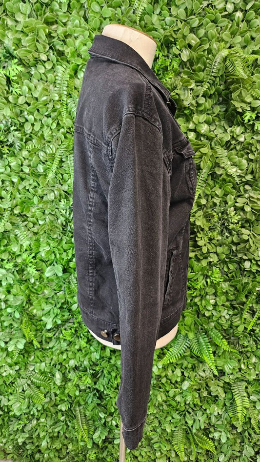 Home Lee Vintage Black Hooded Denim Jacket (14)