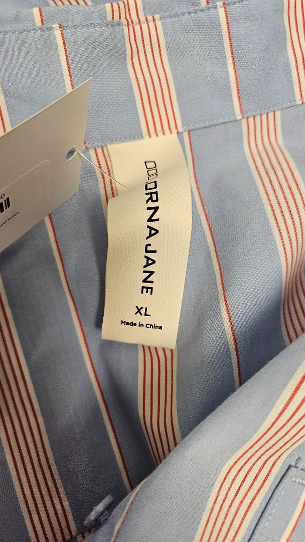 Lorna Jane Stripe Cotton Blend Shirt (18)