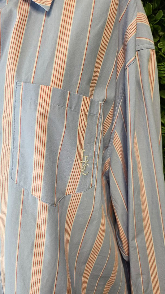 Lorna Jane Stripe Cotton Blend Shirt (18)