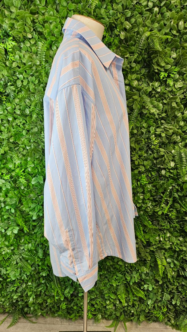 Lorna Jane Stripe Cotton Blend Shirt (18)