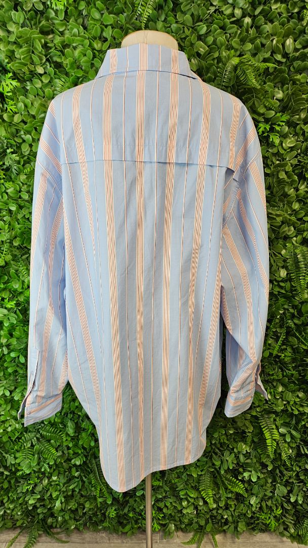 Lorna Jane Stripe Cotton Blend Shirt (18)