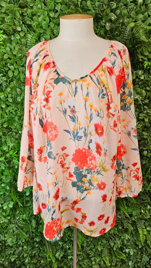 Memo Floral Print Top (18)