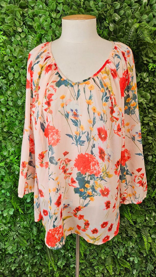 Memo Floral Print Top (18)