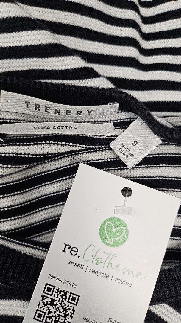 Trenery Striped Tie Front knit (10-12)