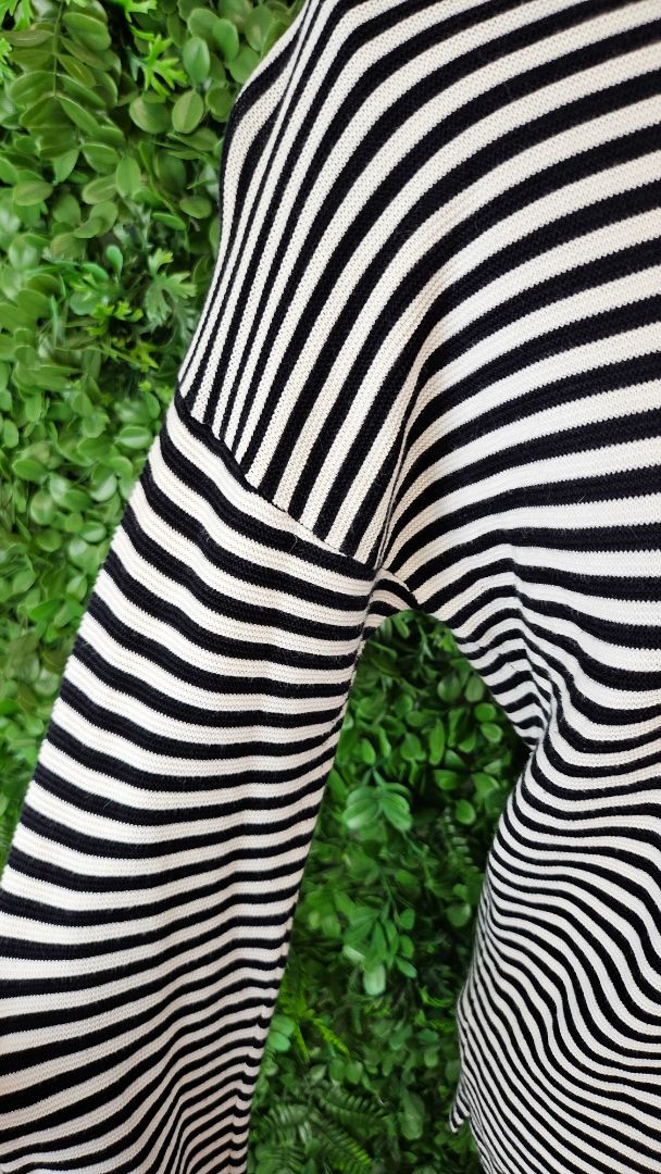 Trenery Striped Tie Front knit (10-12)