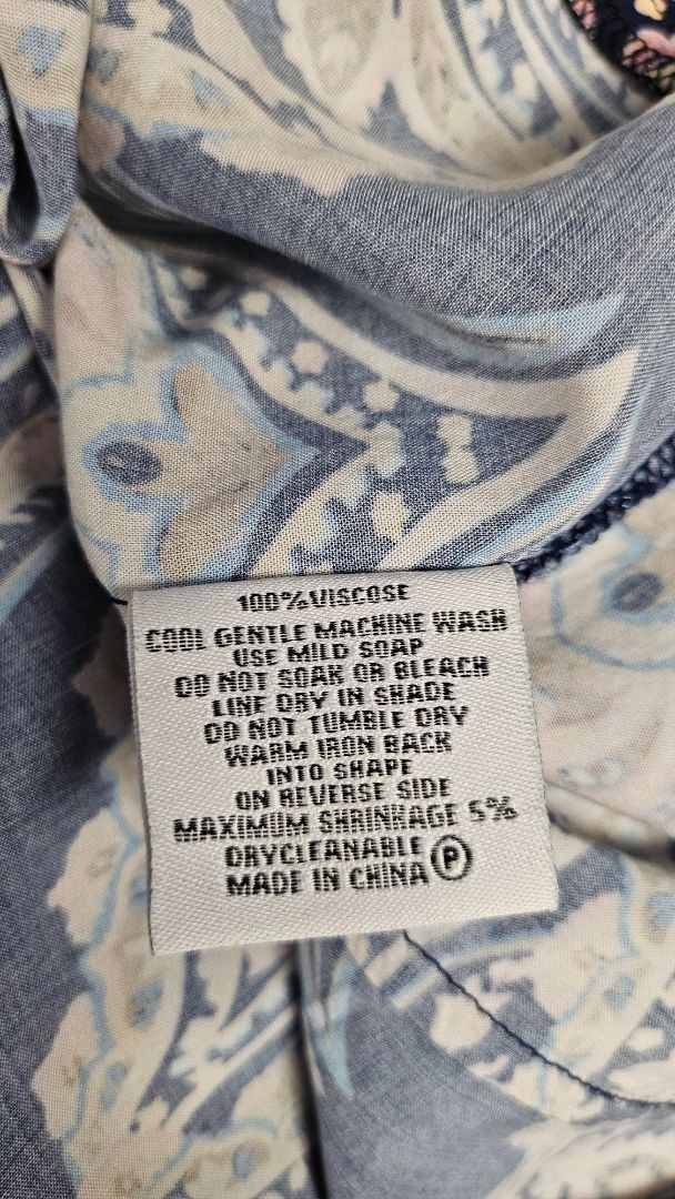 Vassalli Blue Print Relaxed Fit Top (14)