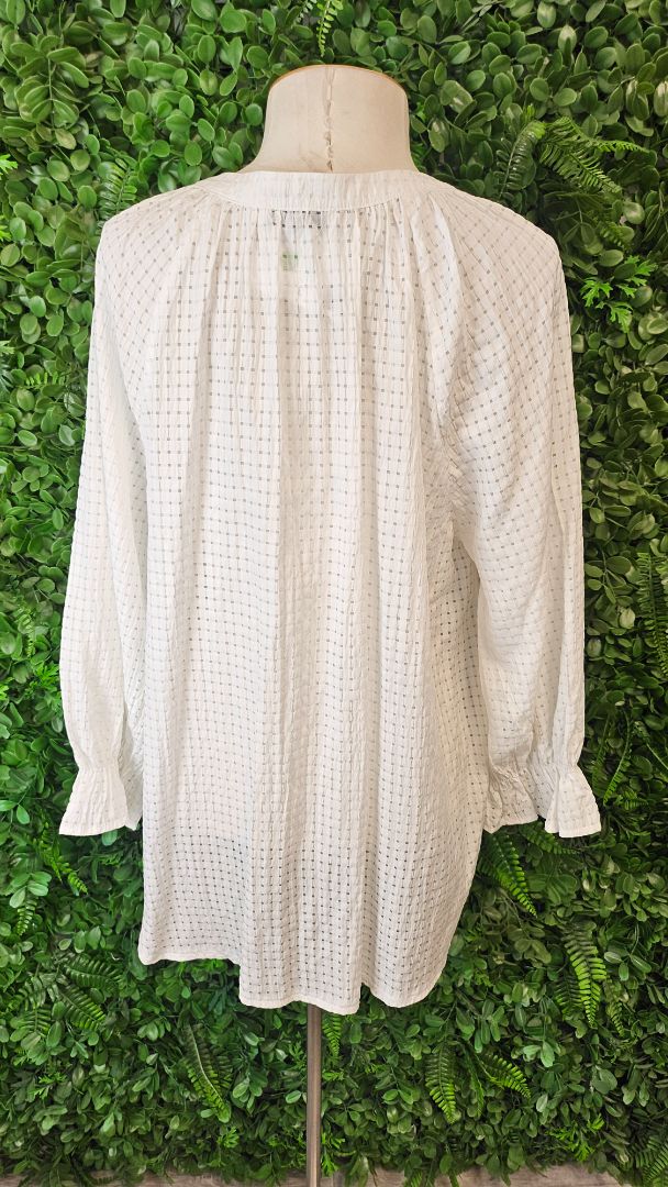 Fria White Textured Blouse (14)