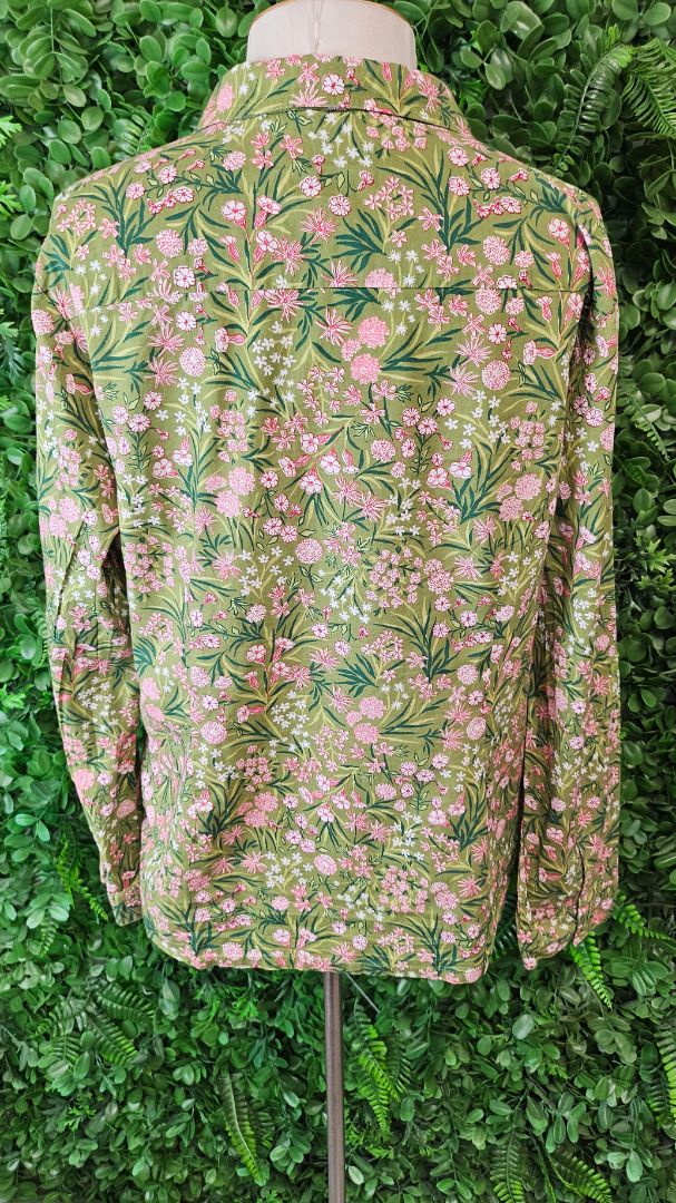 Seasalt Cornwall Green Print Larissa Shirt (12)
