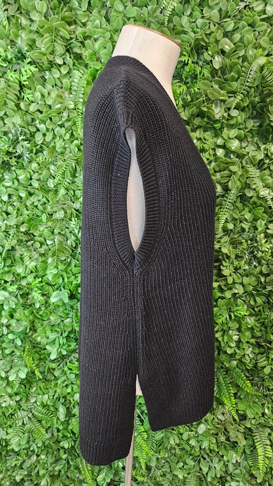 Foil Black Knit Vest (14-16)
