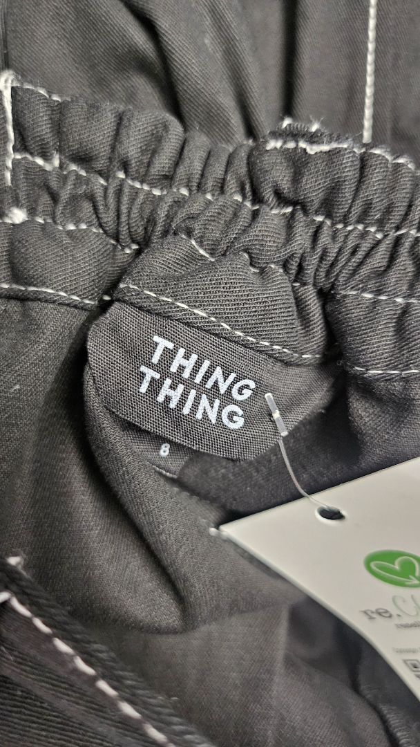 Thing Thing Black Stitch Maxi Skirt (8)