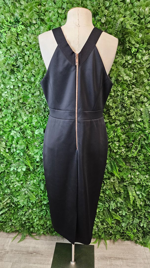 Ted Baker Black Sheath Dress (12-14)