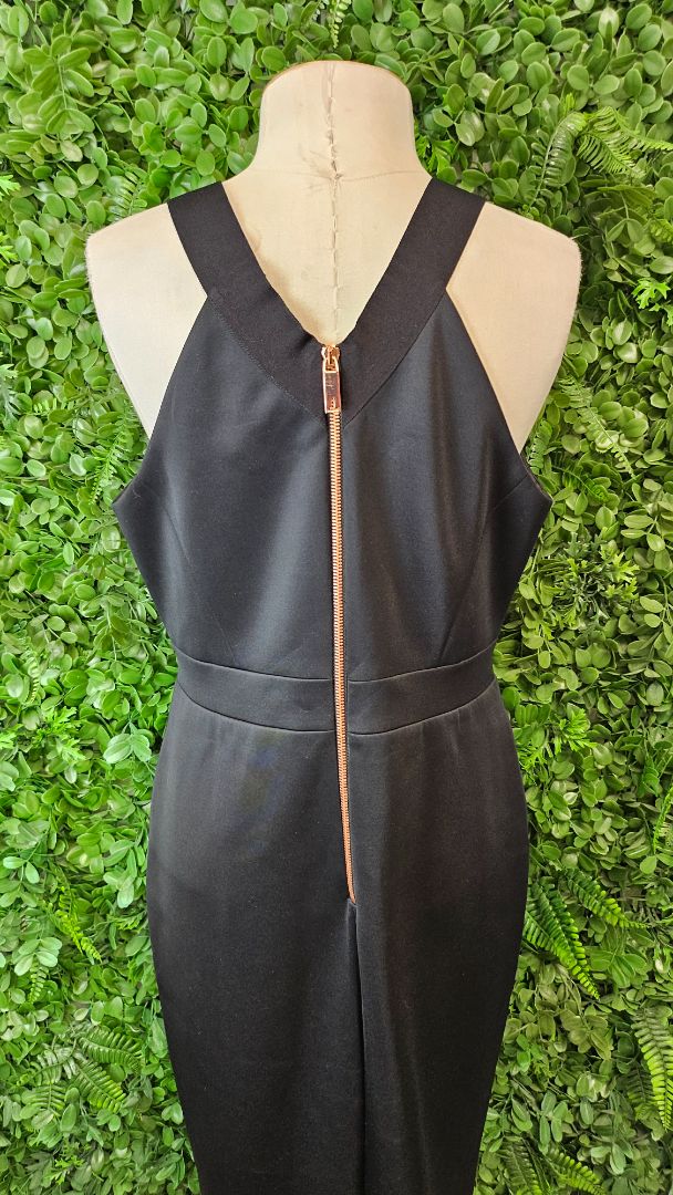 Ted Baker Black Sheath Dress (12-14)