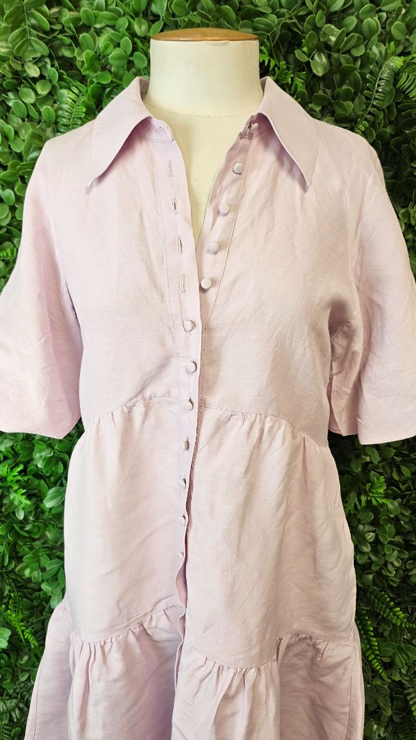 Country Road Lilac Puff Sleeve Dress (12)