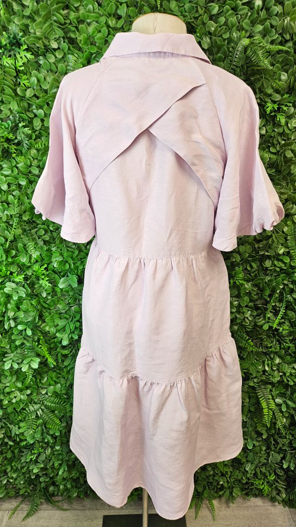 Country Road Lilac Puff Sleeve Dress (12)