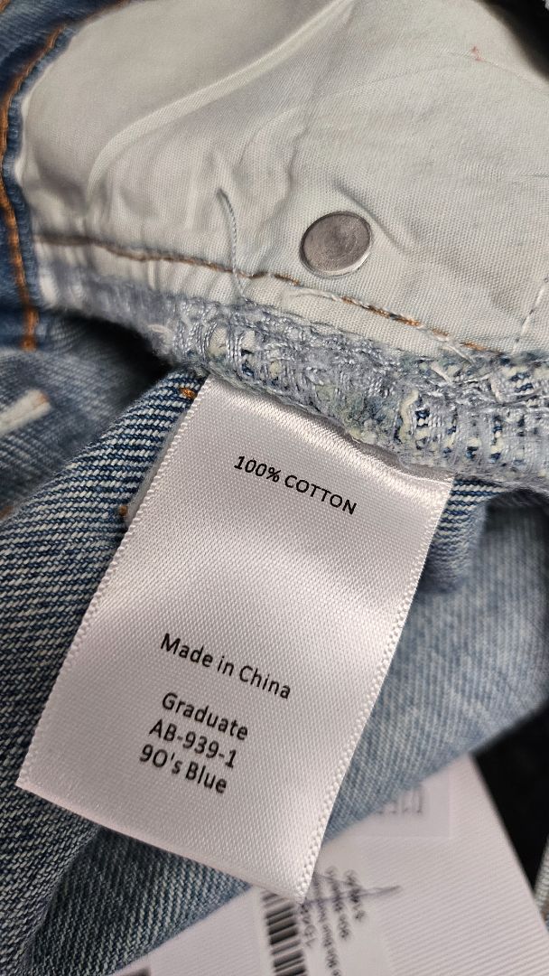 Among The Brave Mid Bue Graduate 90s Barrel Jeans BNWT (16)