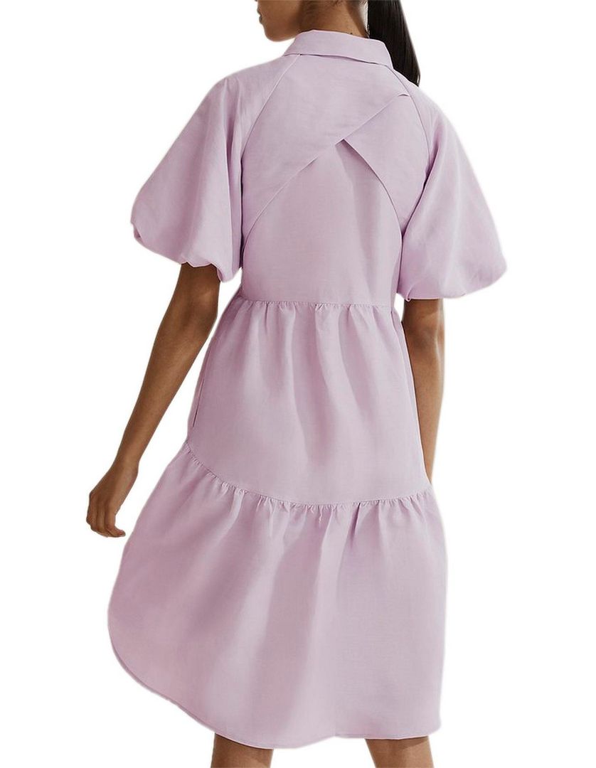 Country Road Lilac Puff Sleeve Dress (12)