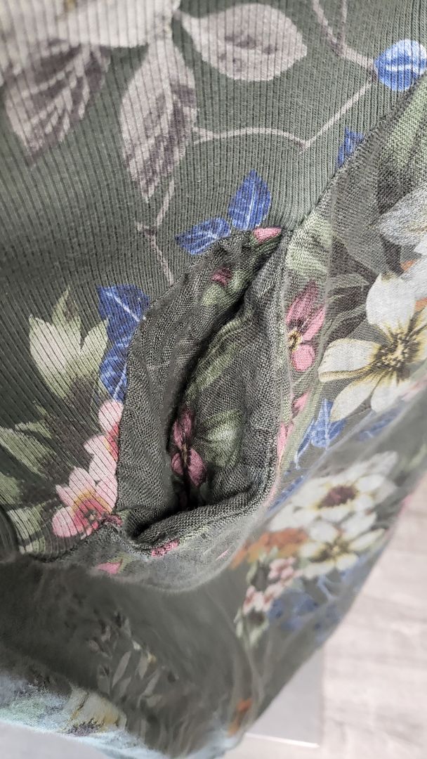 Made In Italy Green Floral Linen Dress (14)