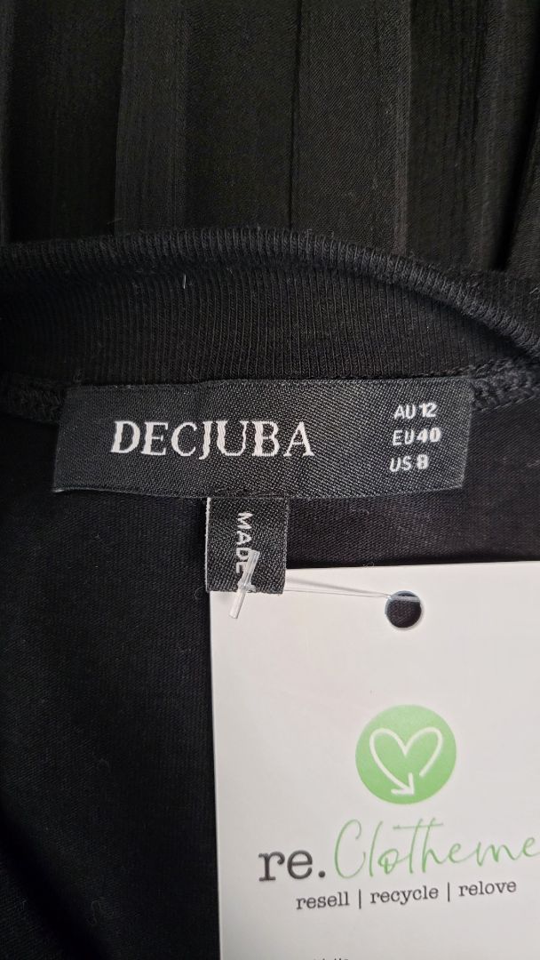 Decjuba Black Pleat Dress (12)