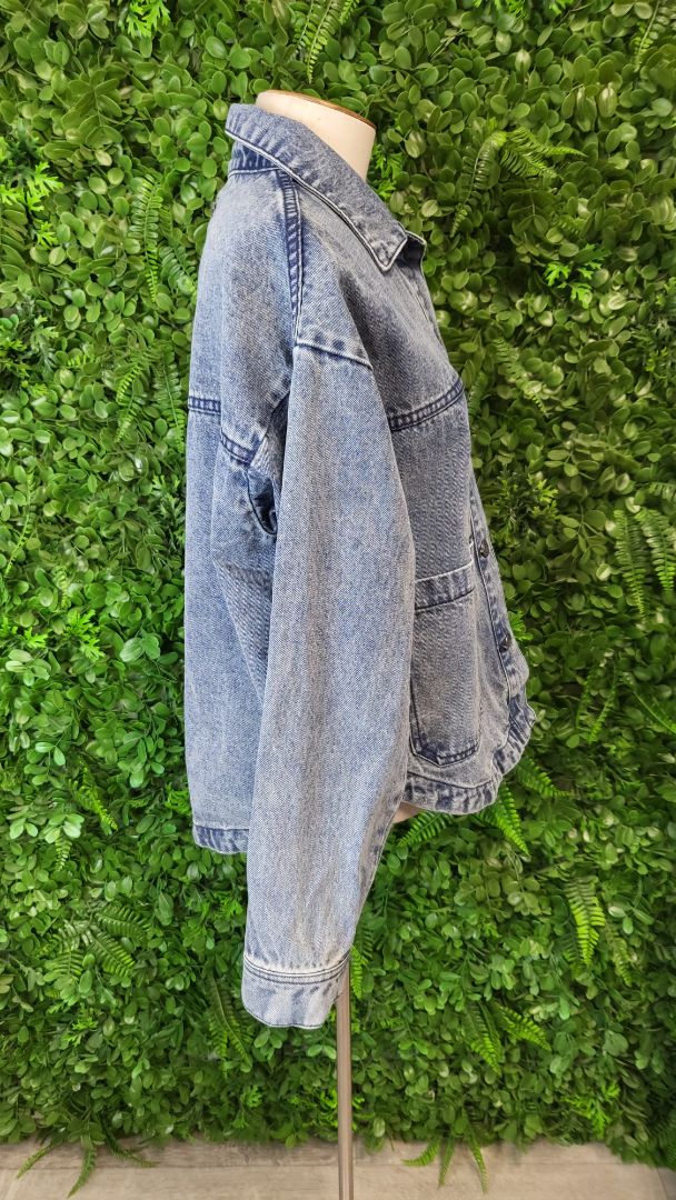 Ghanda Co Stonewash Shacket (8-10)