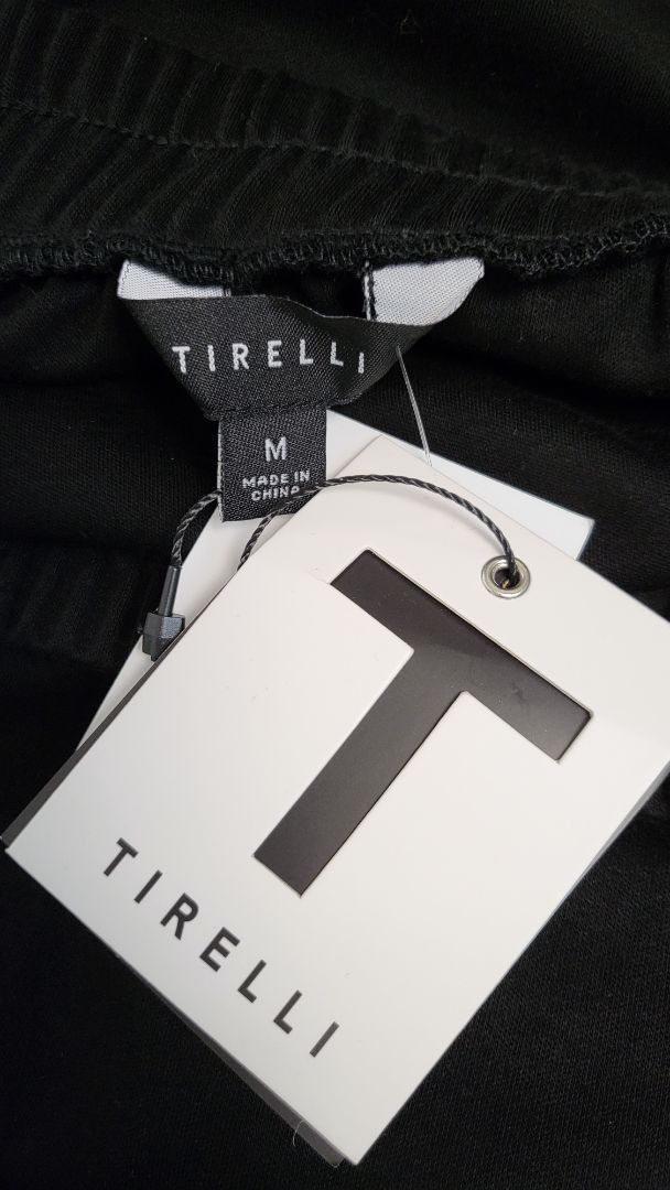 Tirelli Black Pleat Hem Skirt (12-14)