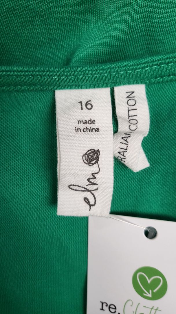 Elm Green Shirred Dress (16)