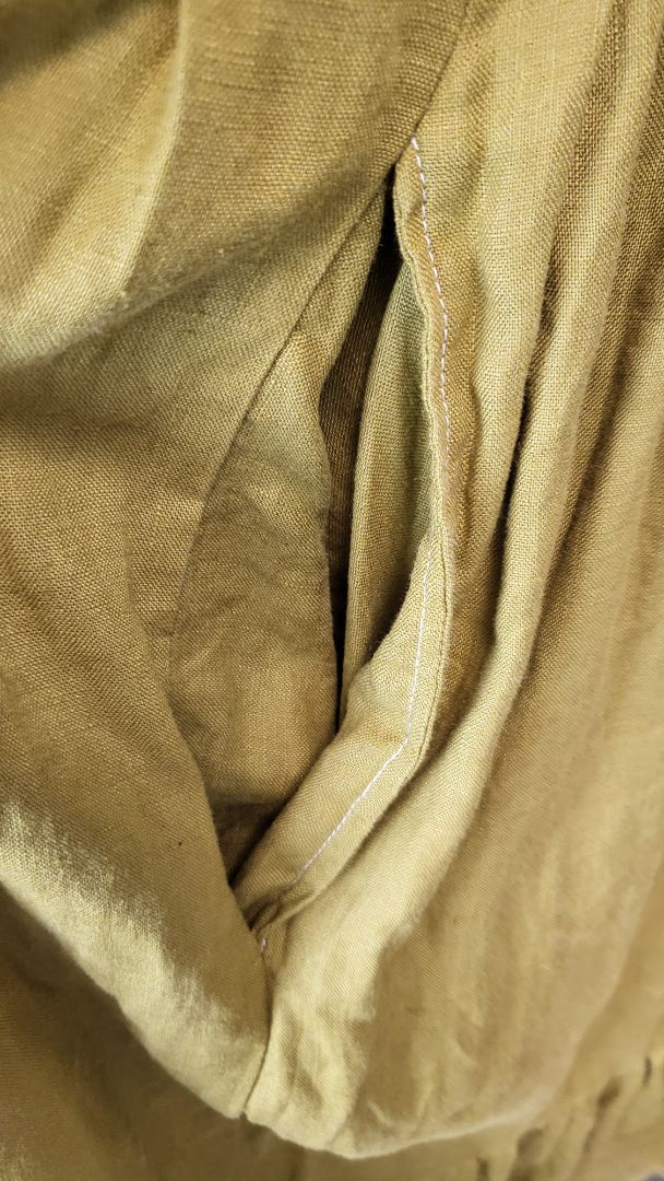 Lila By Liv Avocado Linen Sundress (6-8)