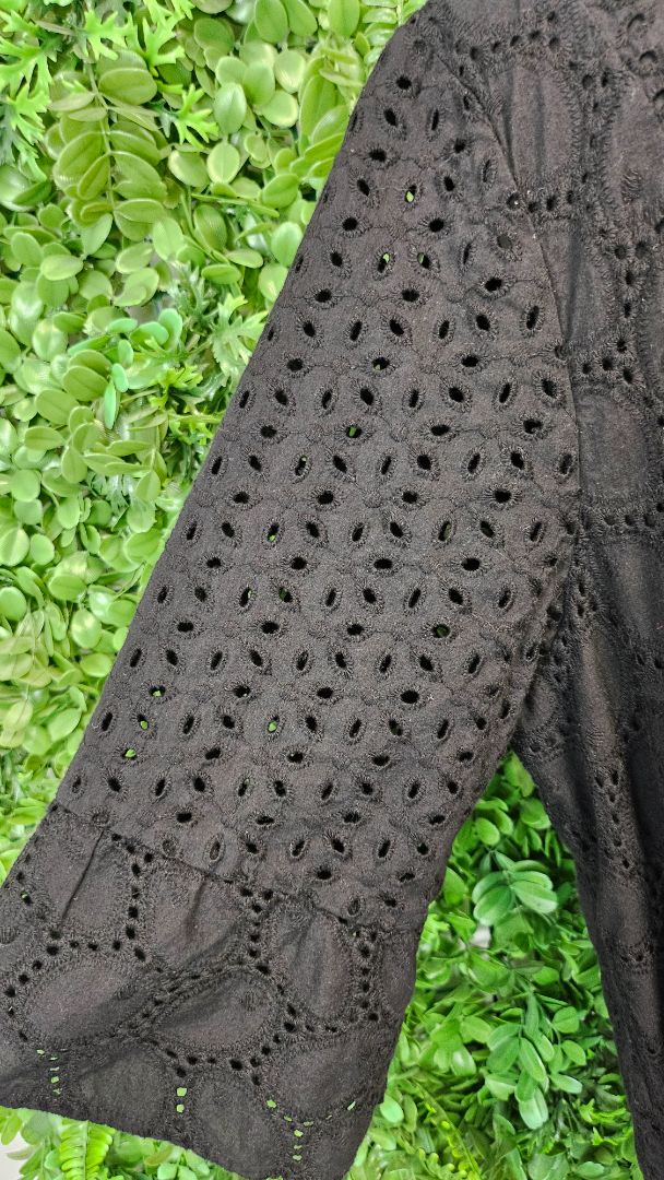 Shine On Label Black Broderie Dress (18)