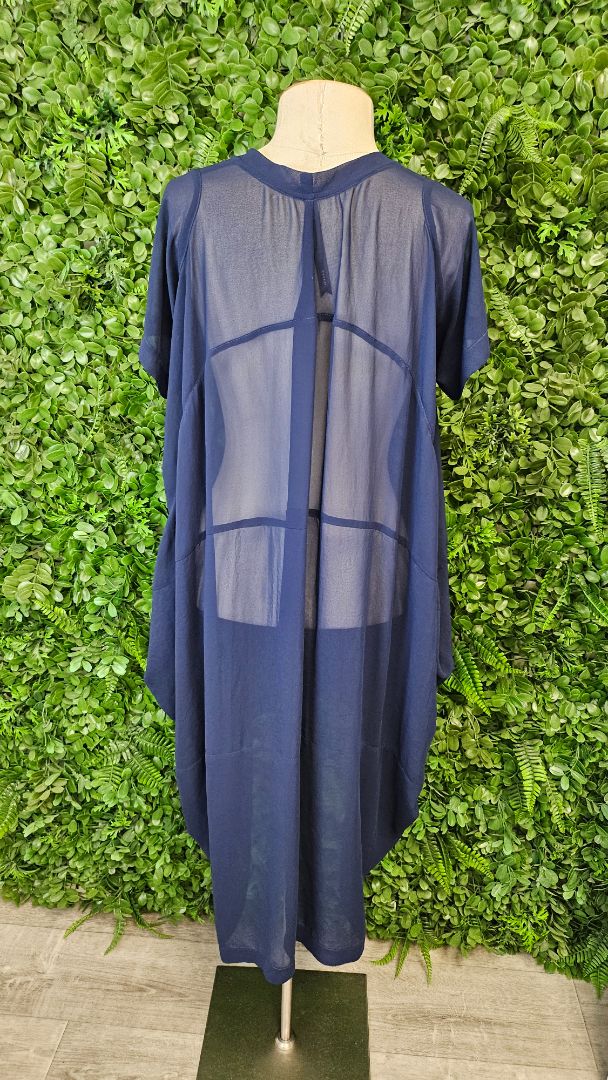 Moochi Faithfully Navy Sheer Dress (8-10)