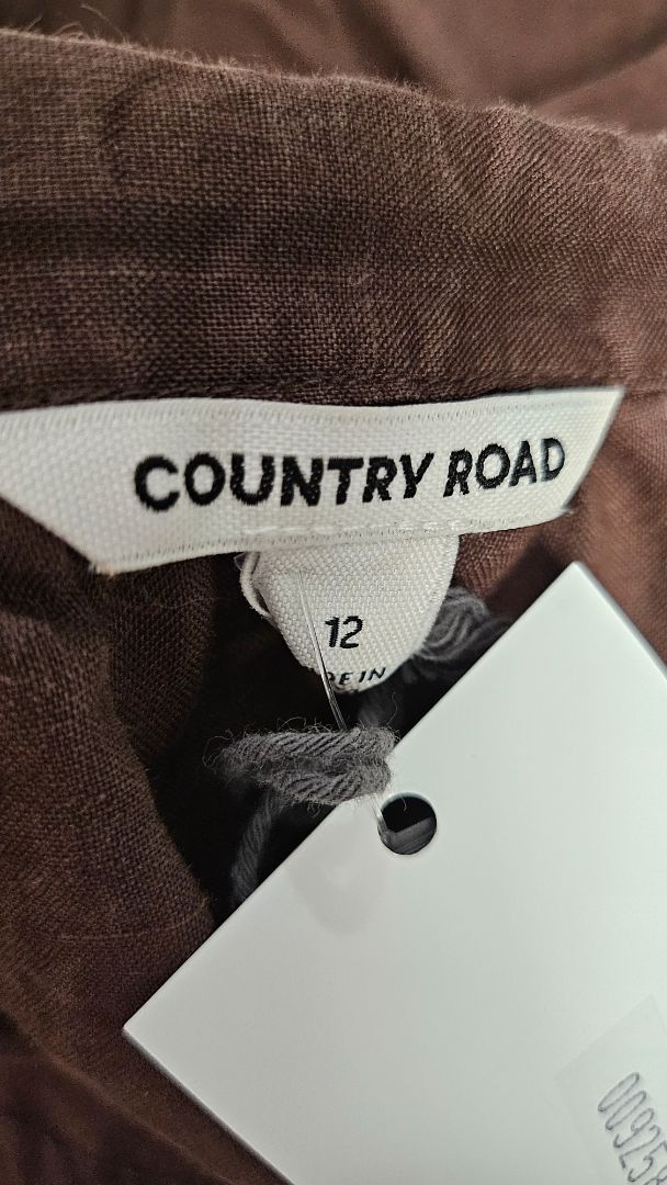 Country Road Brown Linen Top (12)