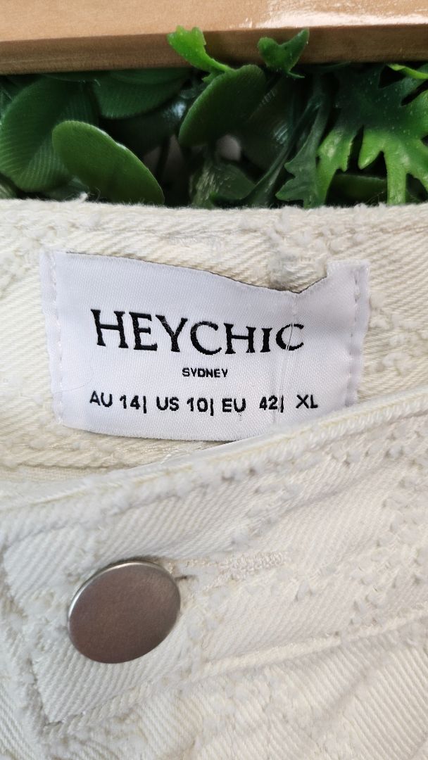 Heychic Cream Jacquard Pants (14)