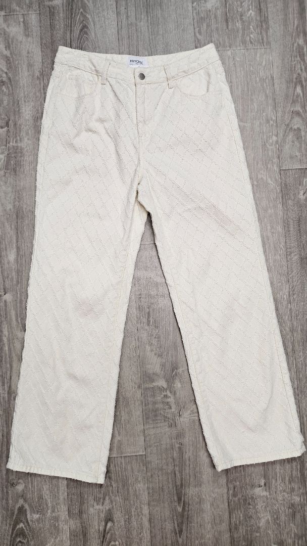 Heychic Cream Jacquard Pants (14)